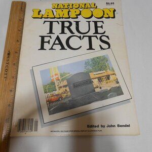 Vintage National Lampoon True Facts History Magazine Book 1981 collectors 📘